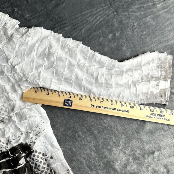 Jess & Jane Abstract Top Size Medium Art to Wear Pop Art Face Photograph - Picture 5 of 8